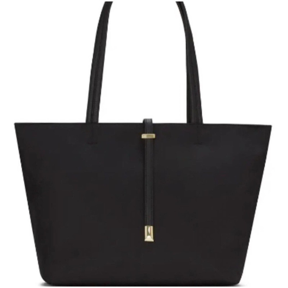 Vince Camuto Black Saffiano Leather Tote Leila Bag